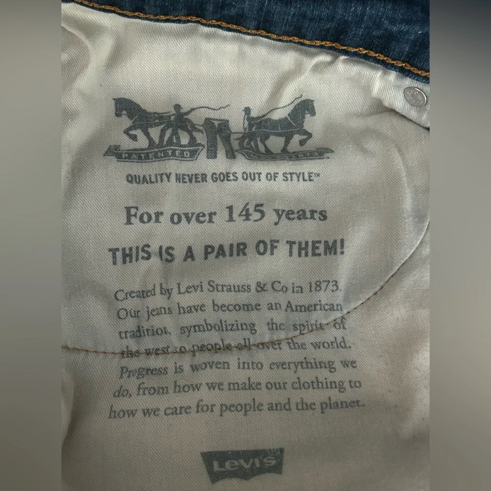 Men’s Levi’s Classic 514 Straight Leg Jeans Dark Wash Size 36
